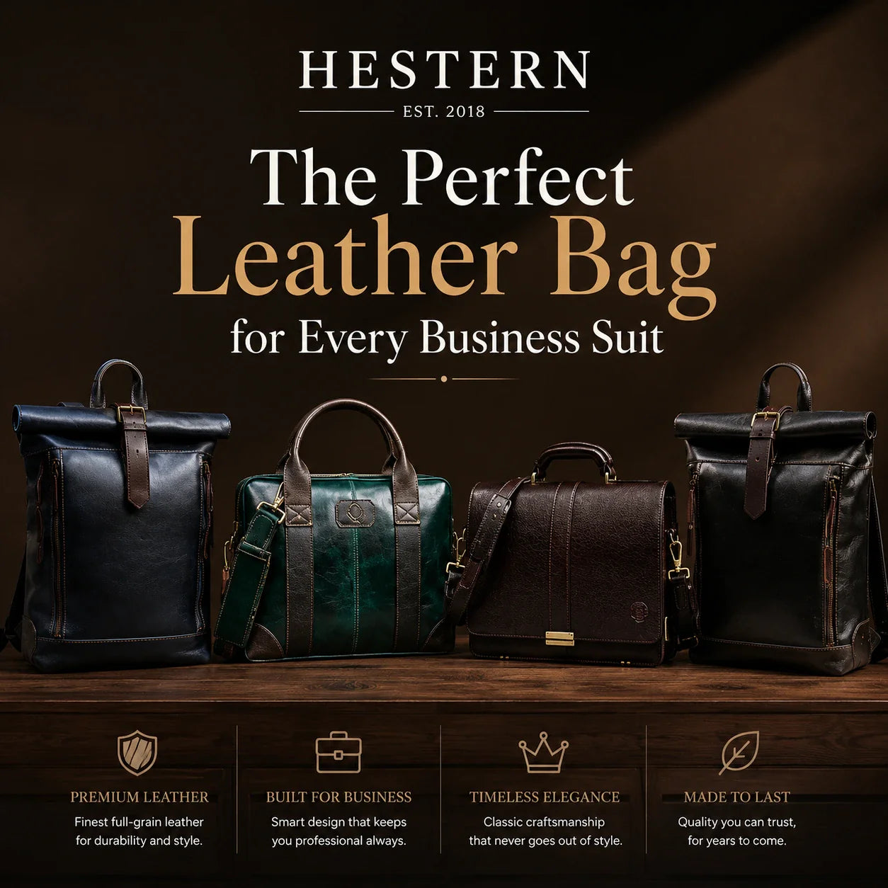 The Perfect Leather Bag for Every Business Suit