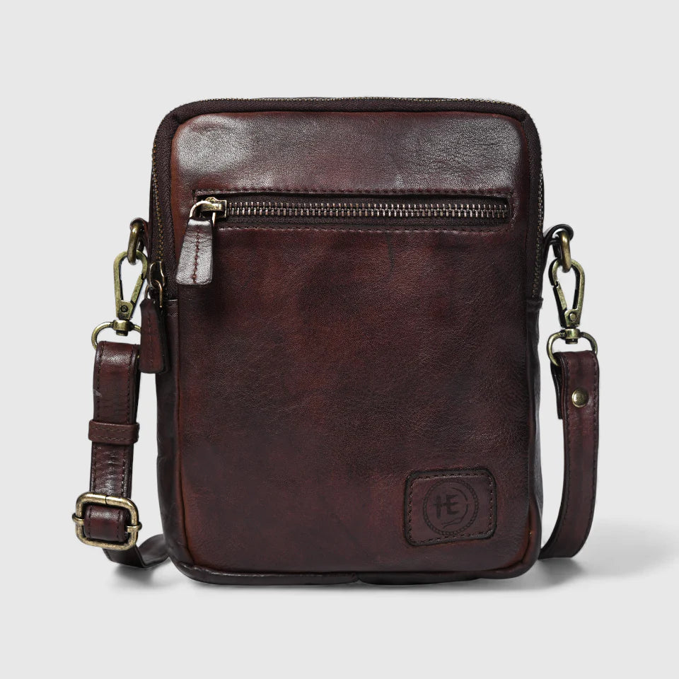 OxBlood Trail Leather Sling Bag – Maroon color