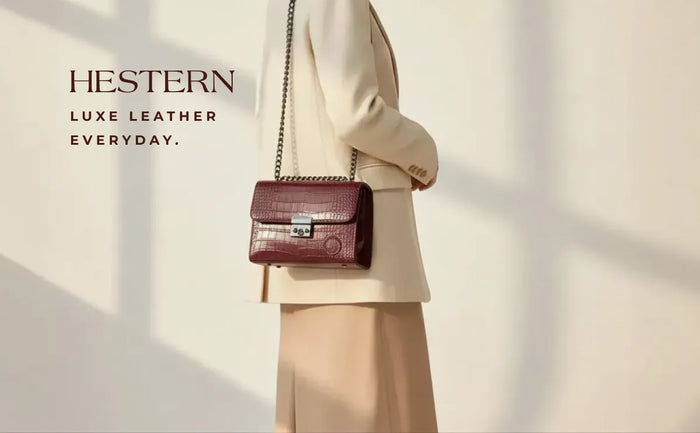Obsidian Executive Leather Sling Bag - Maroon colour