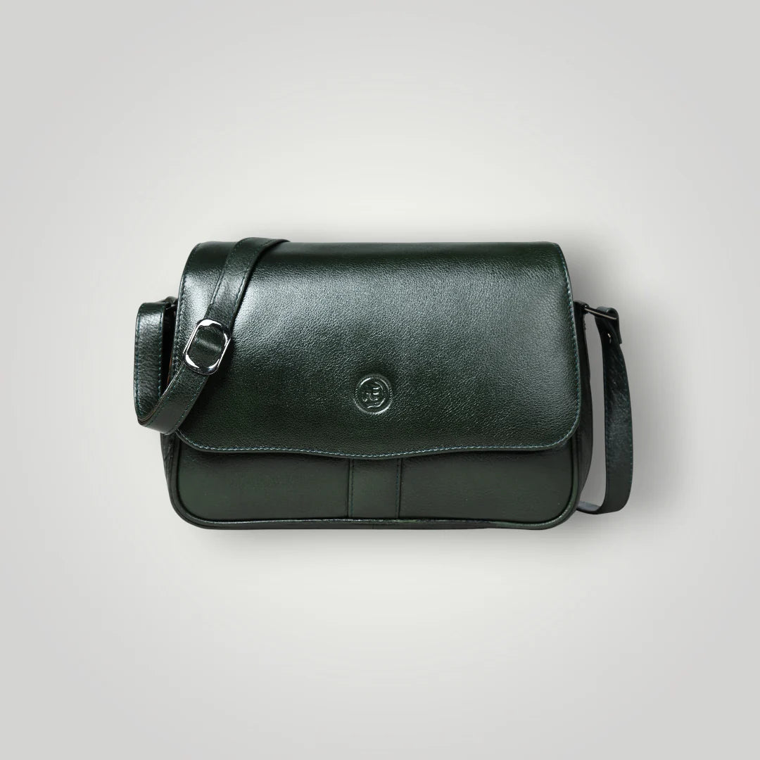 Midnight Opulence Satchel - rich Green