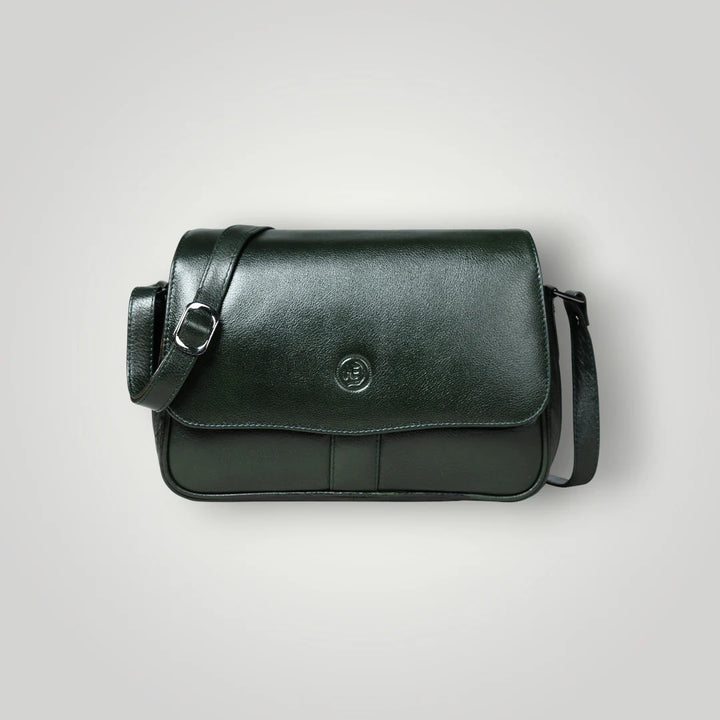 Midnight Opulence Satchel - rich Green
