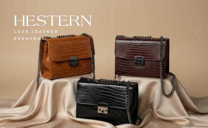 Obsidian Executive Leather Sling Bag - Maroon colour