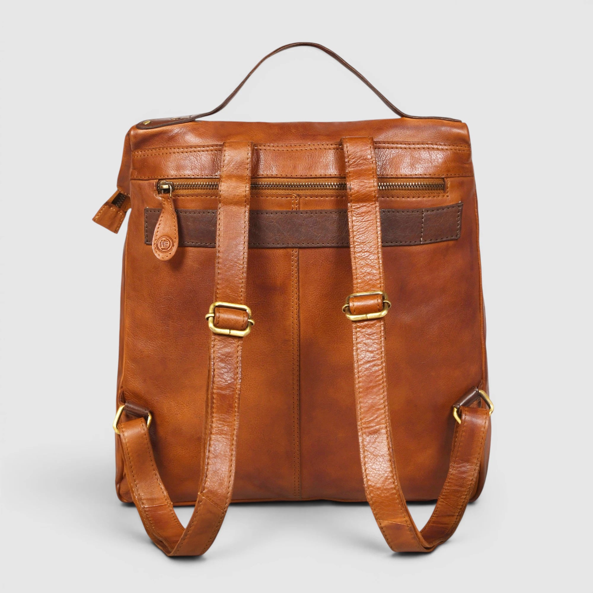 Atlas Leather Backpack – Tan color