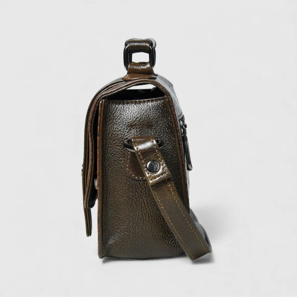 Urban Voyager Leather Belt Bag - Expresso brown