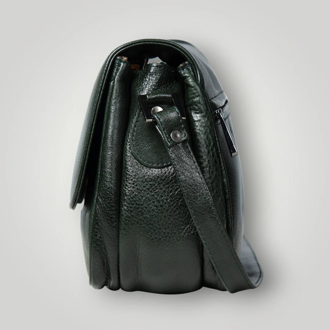 Midnight Opulence Satchel - rich Green