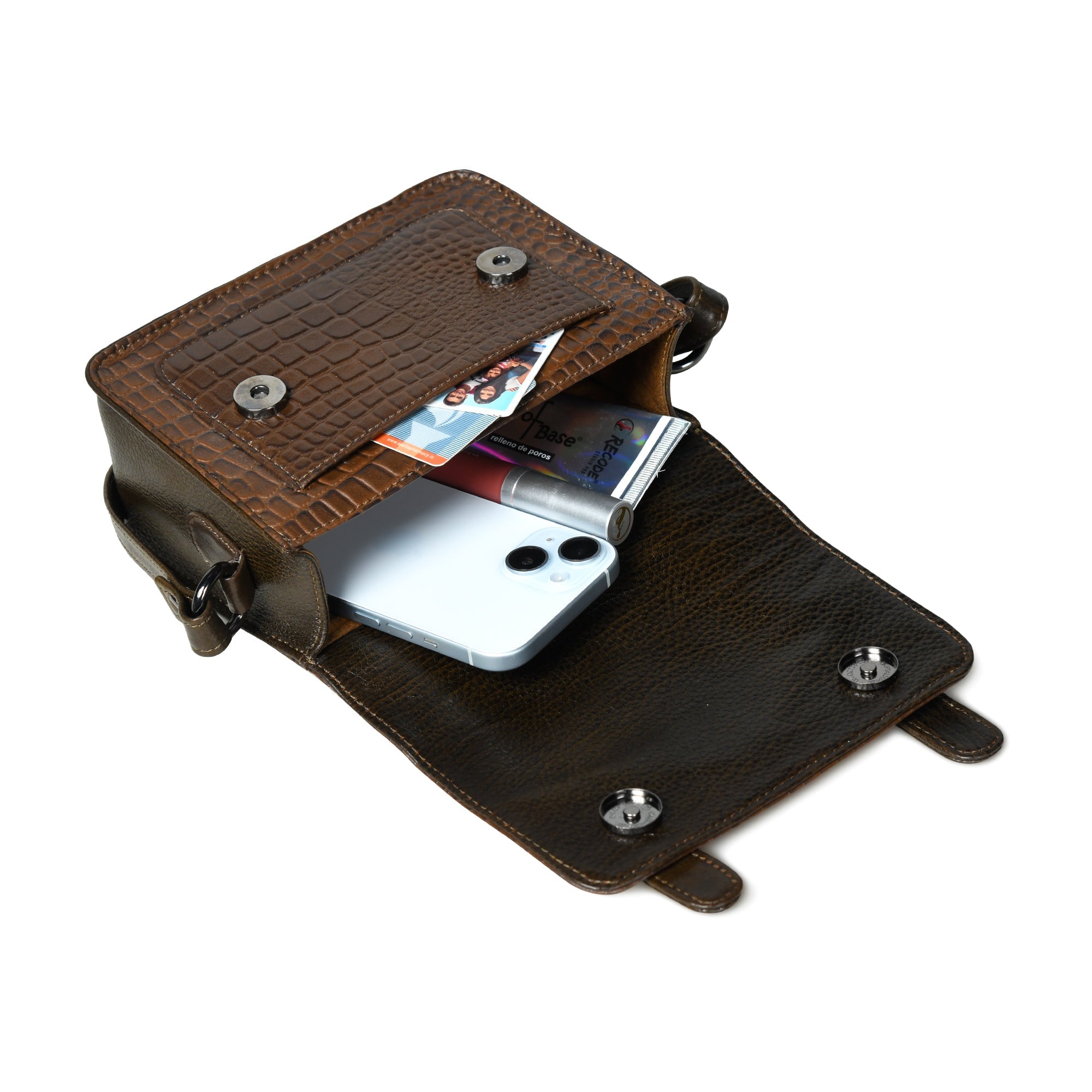 Urban Voyager Leather Belt Bag - Expresso brown