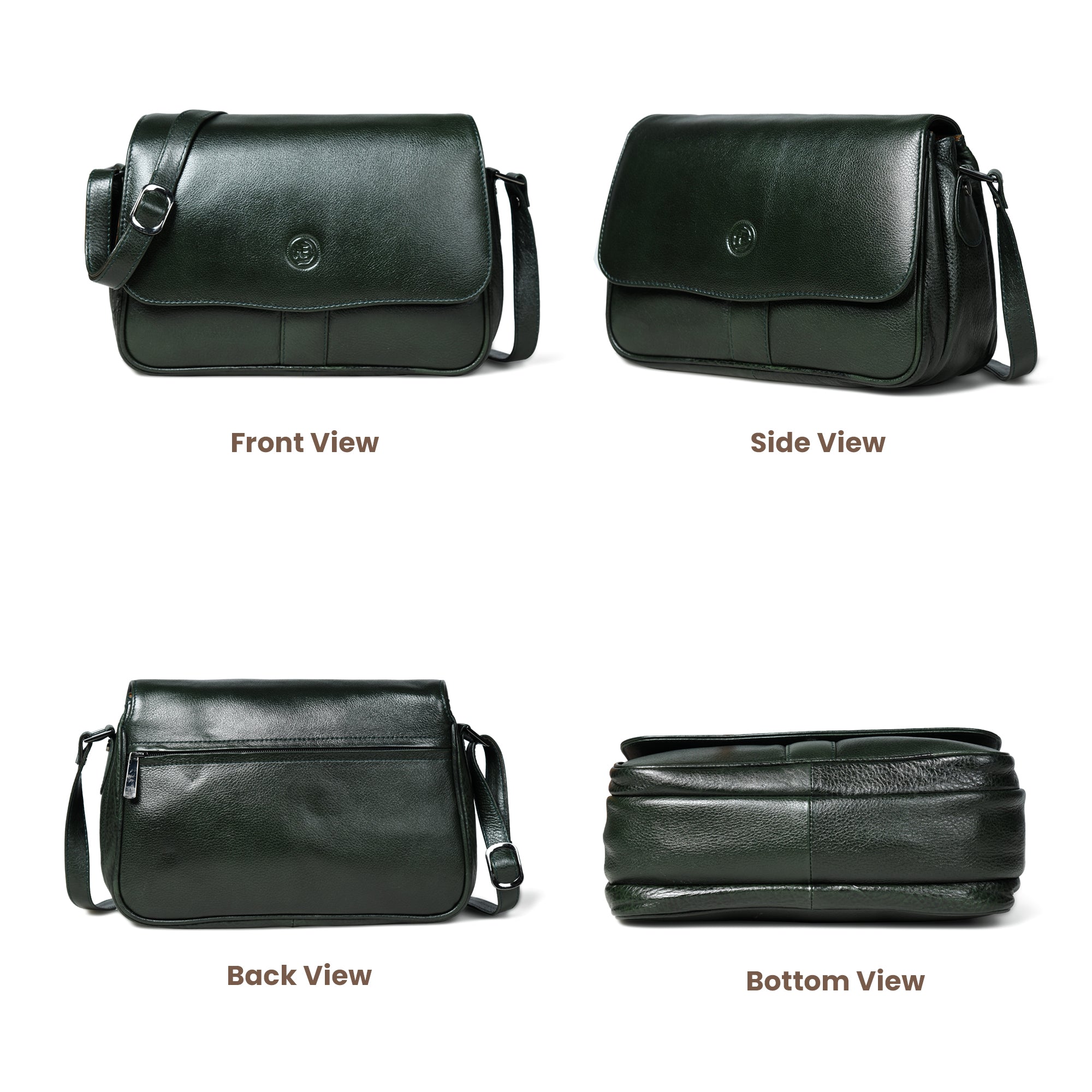 Midnight Opulence Satchel - rich Green