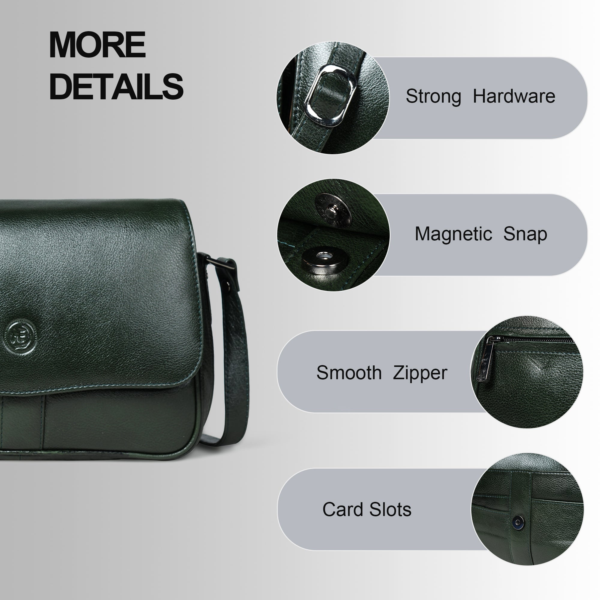 Midnight Opulence Satchel - rich Green
