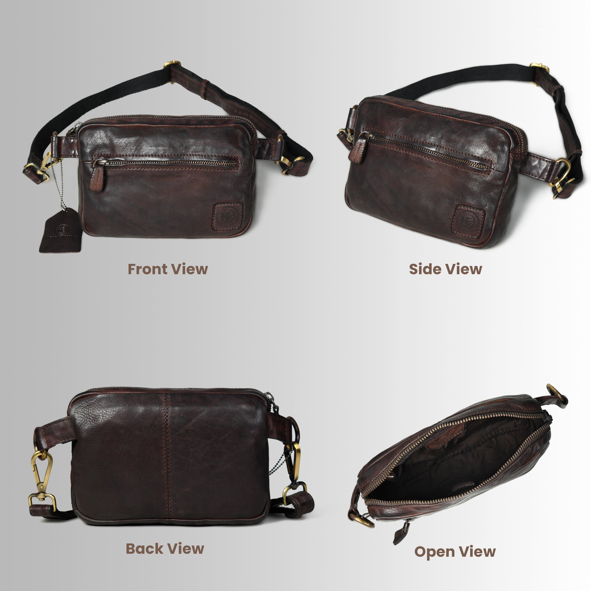 Urban Voyager Belt Bag - Maroon colour