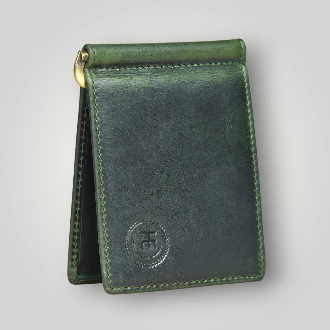 Hestern Green leather purse 