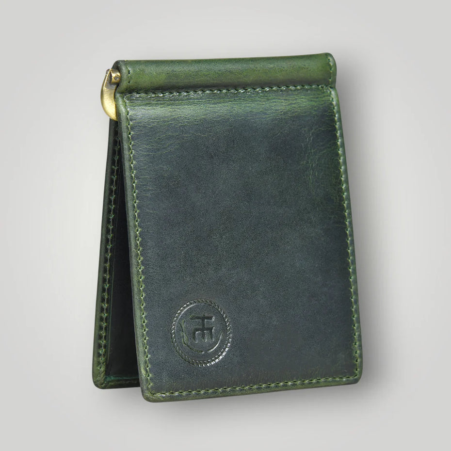 Hestern Green leather purse 