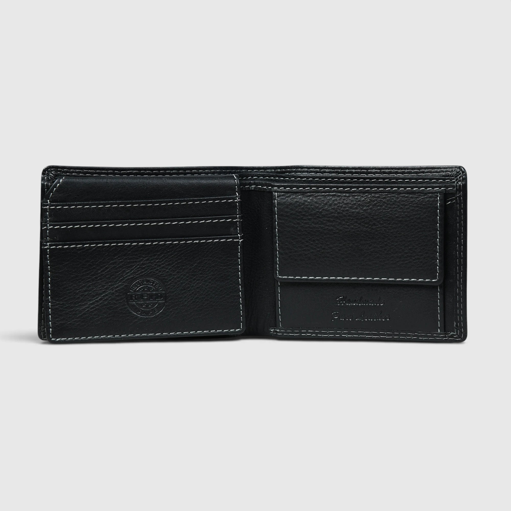 NoirCraft Classic Leather Wallet – Black