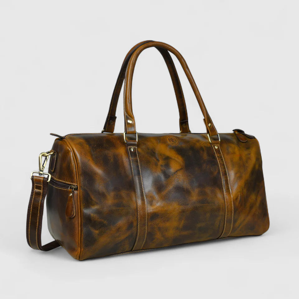 Voyager Vintage Leather Duffle Bag