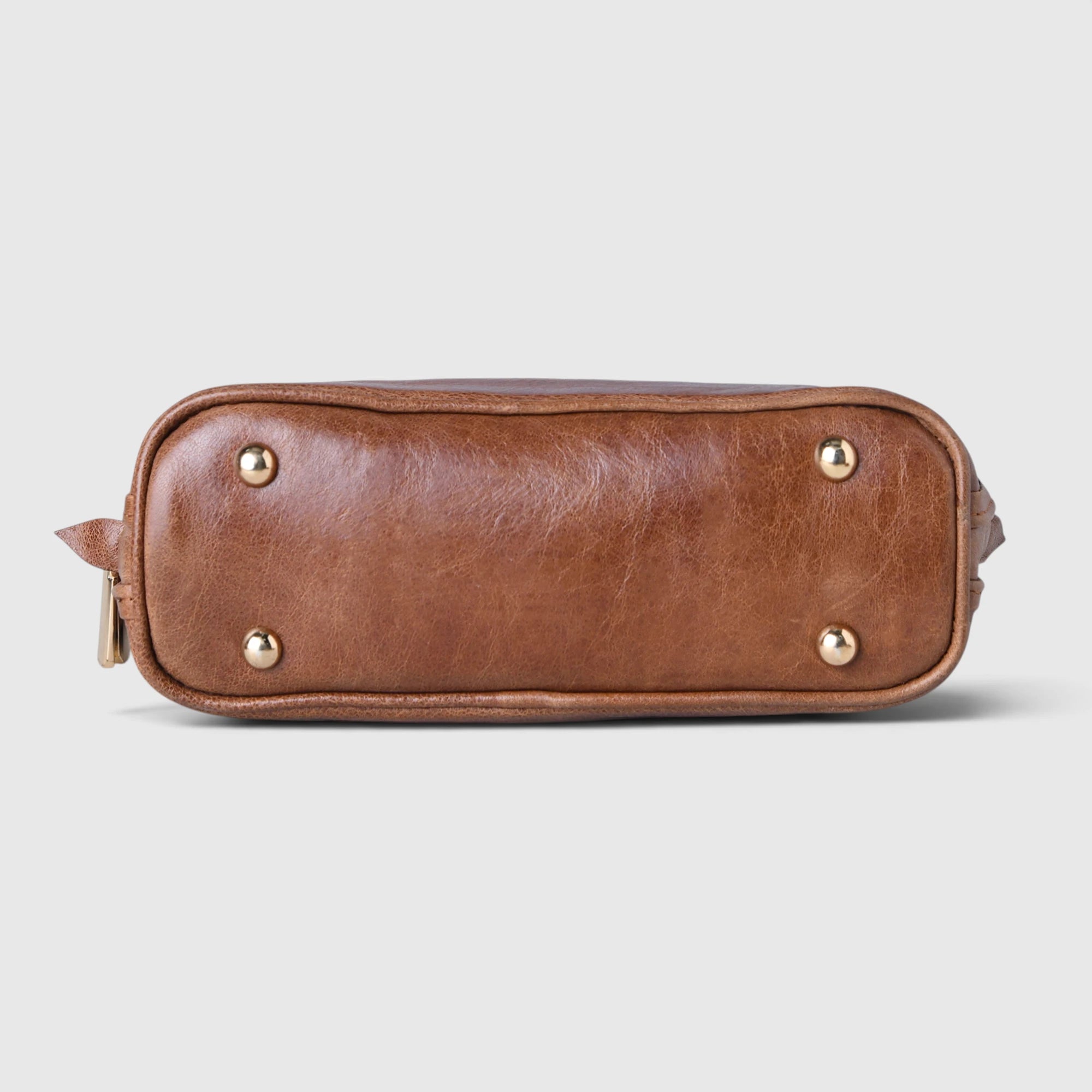 The Monroe Classic Leather Satchel - Tan Color