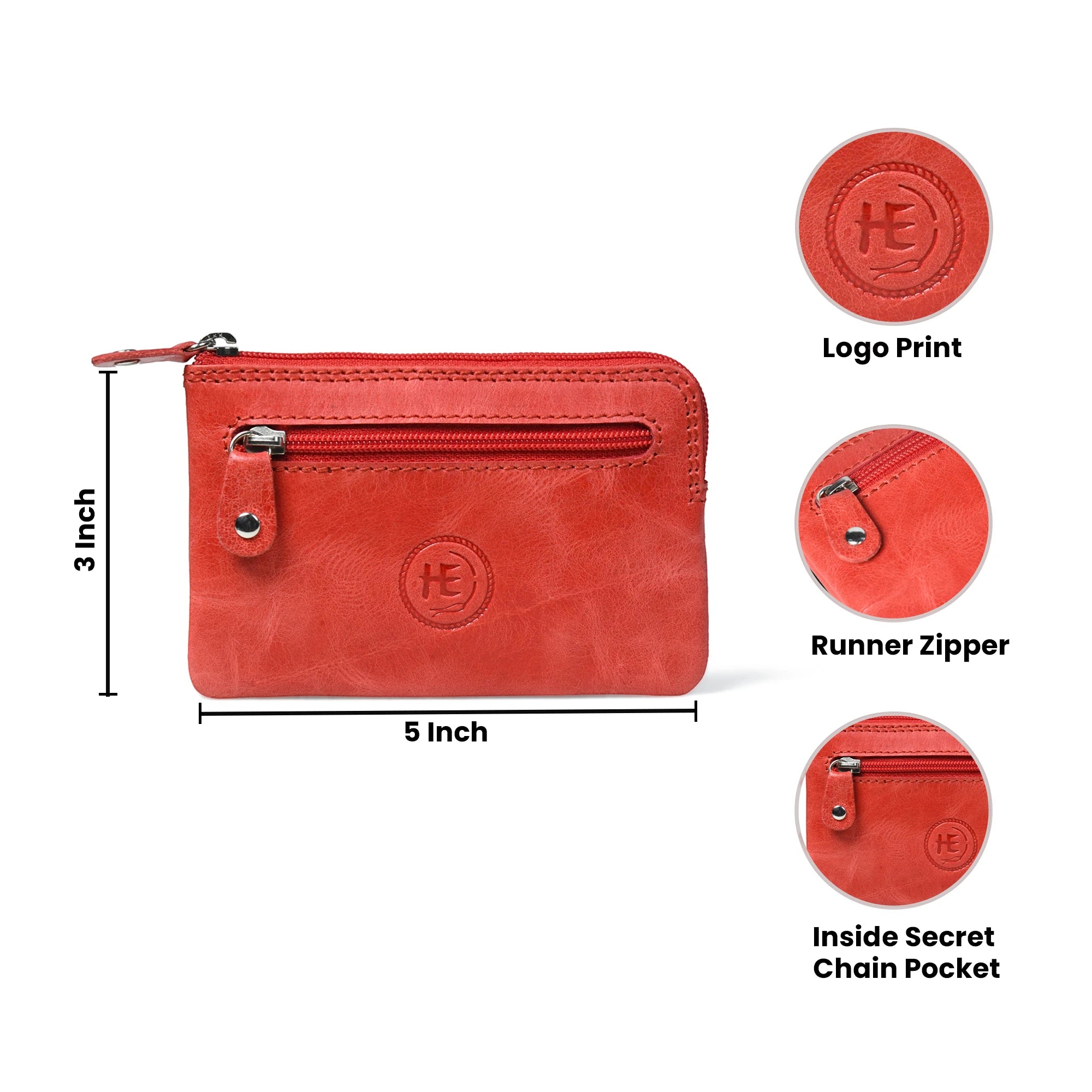NomadCore Everyday Pouch – Cherry Red