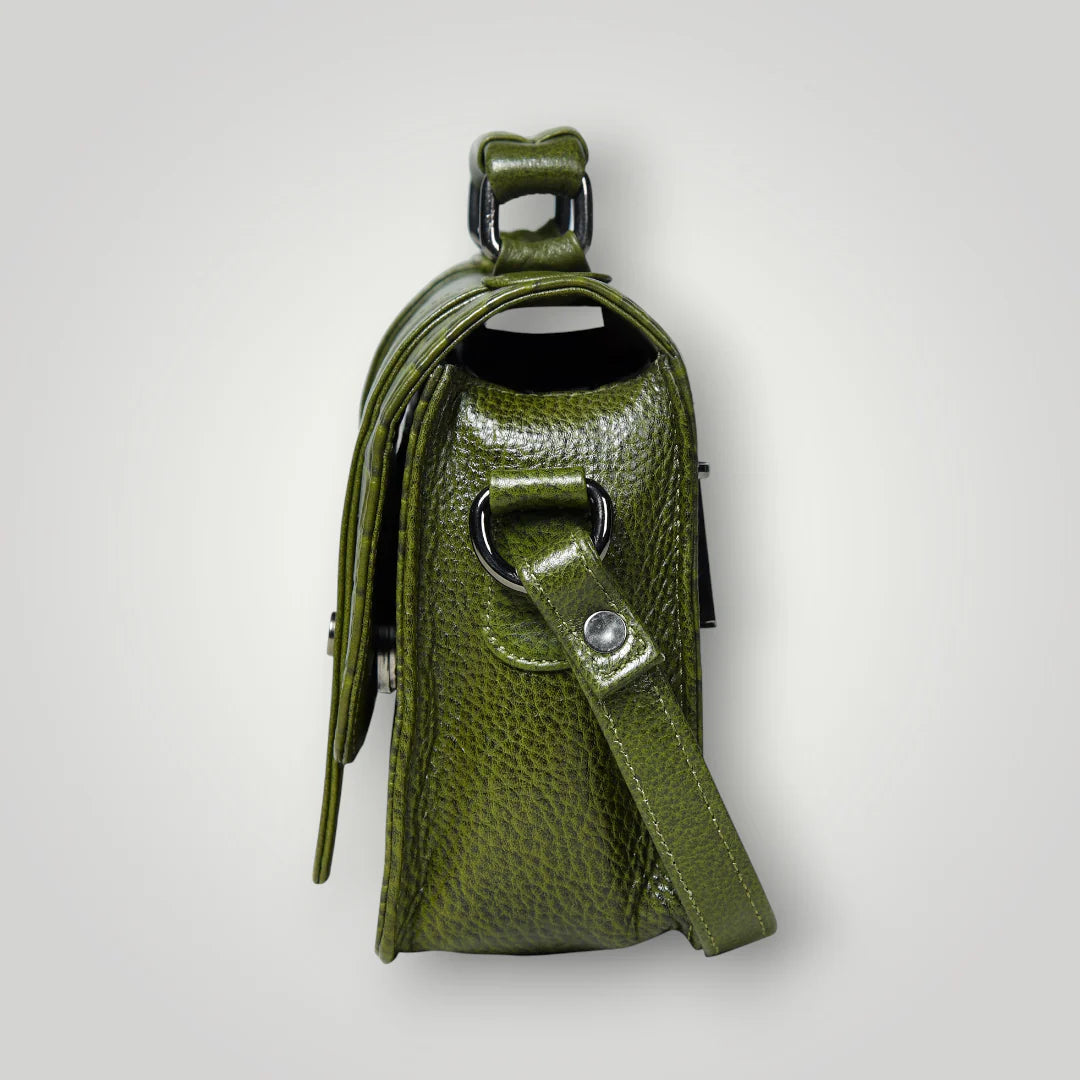 Urban Voyager Leather Belt Bag - Olive Colour