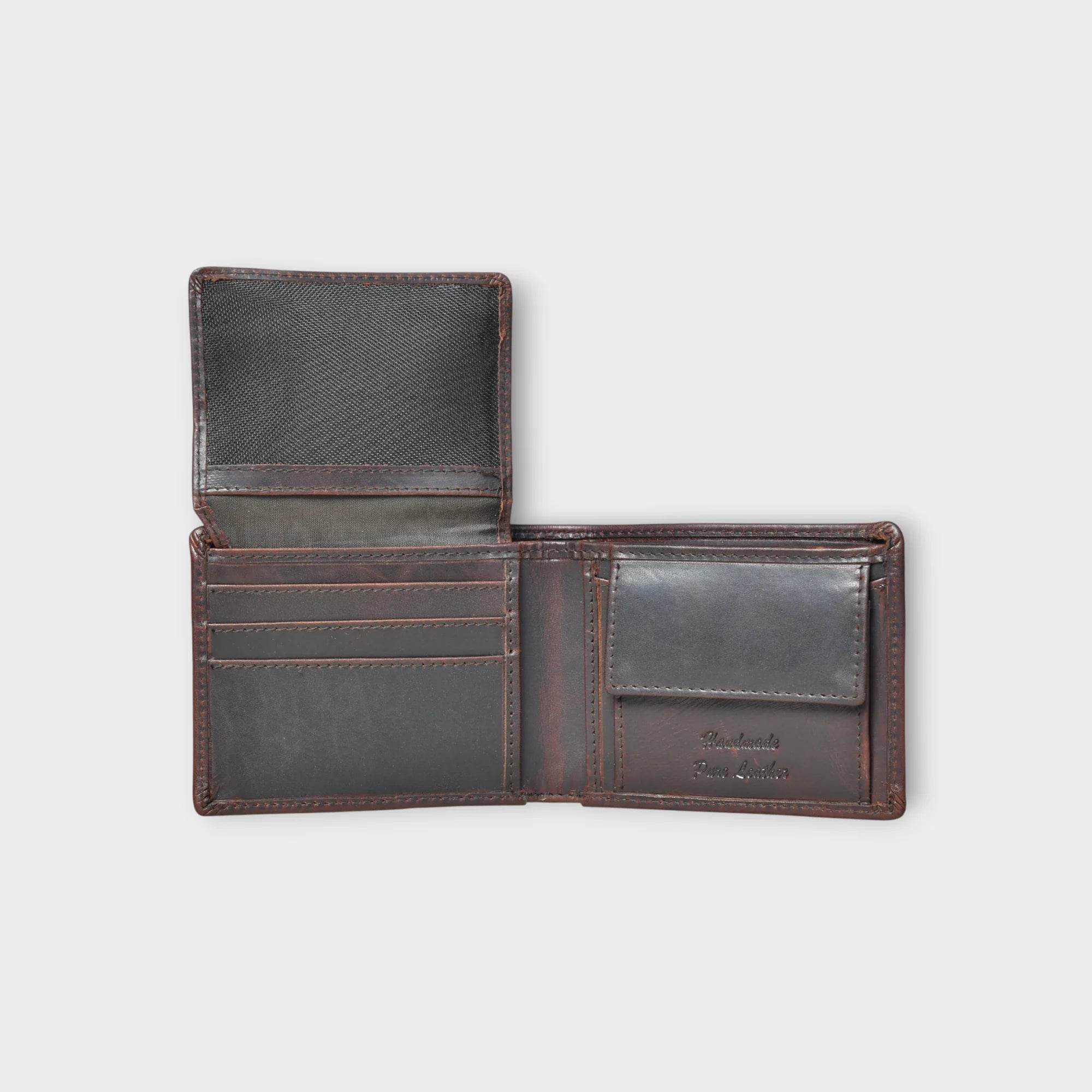 Timeless Leather Wallet | Handcrafted RFID-Blocking Bifold -Espresso brown