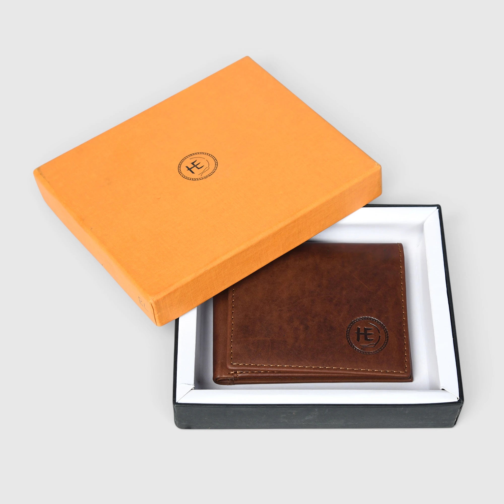 Sentinel Vintage RFID Leather Trifold Wallet – Tan Colour