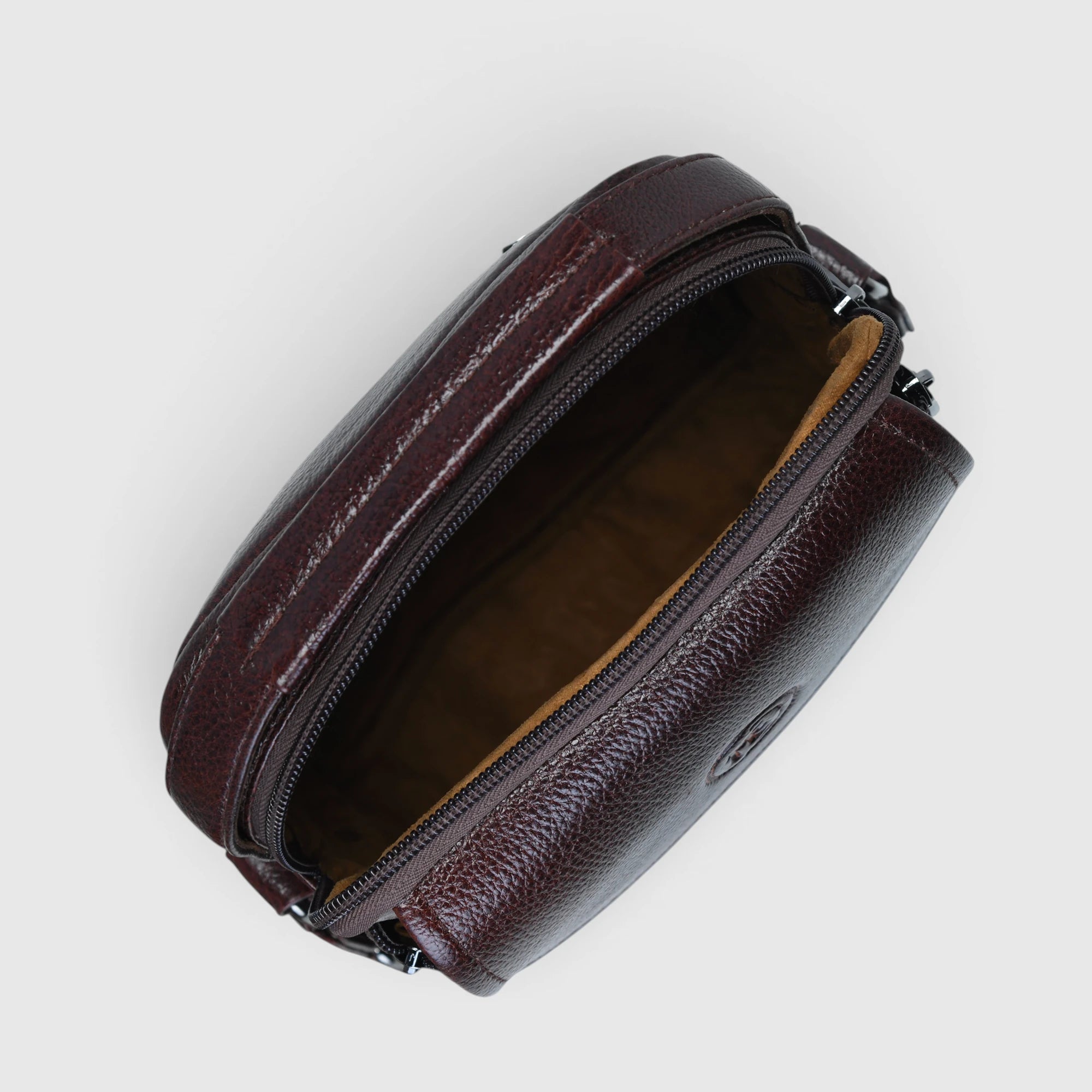 Mason Leather Crossbody Bag - Espresso Brown