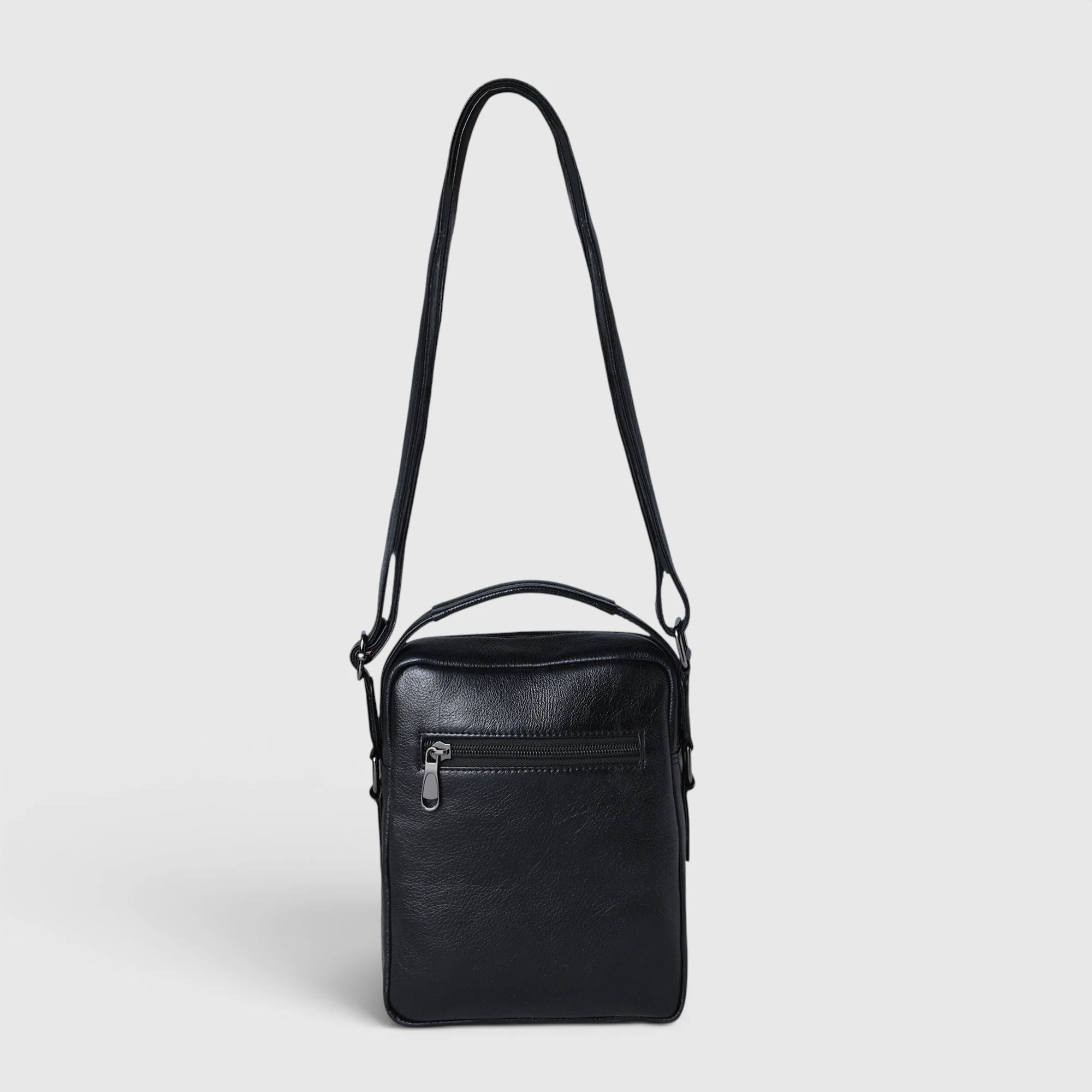 Mason Leather Crossbody Bag - Black Color