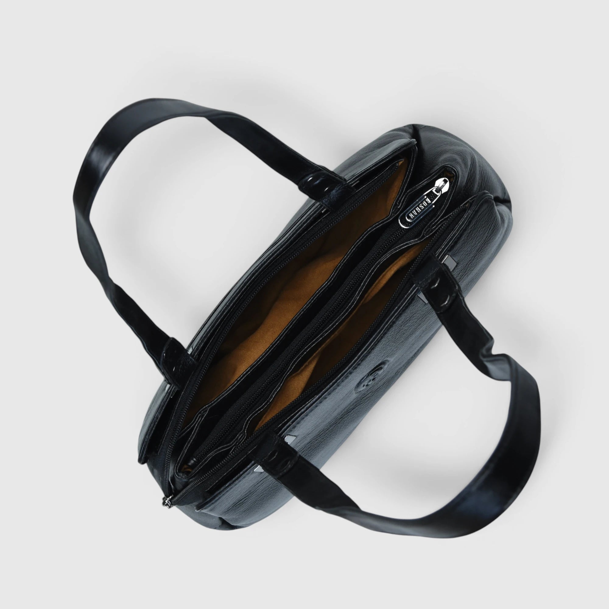 Elena Leather Shoulder Bag - Black Colour