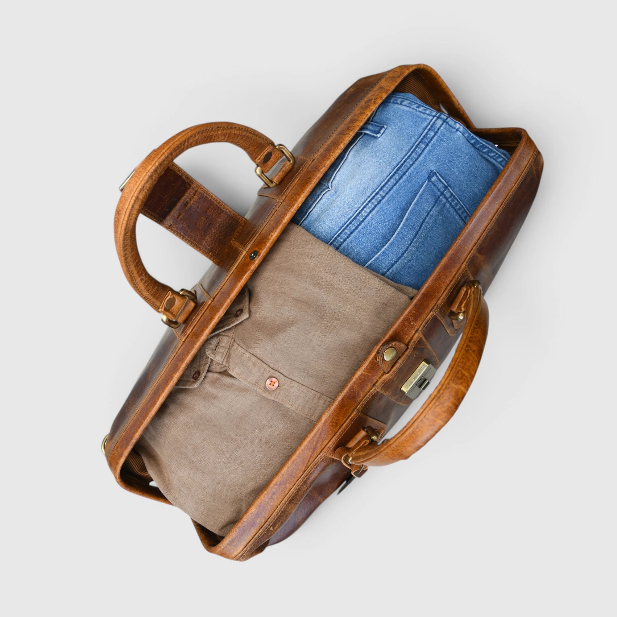 Maverick Weekender Duffle Bag - Tan Color