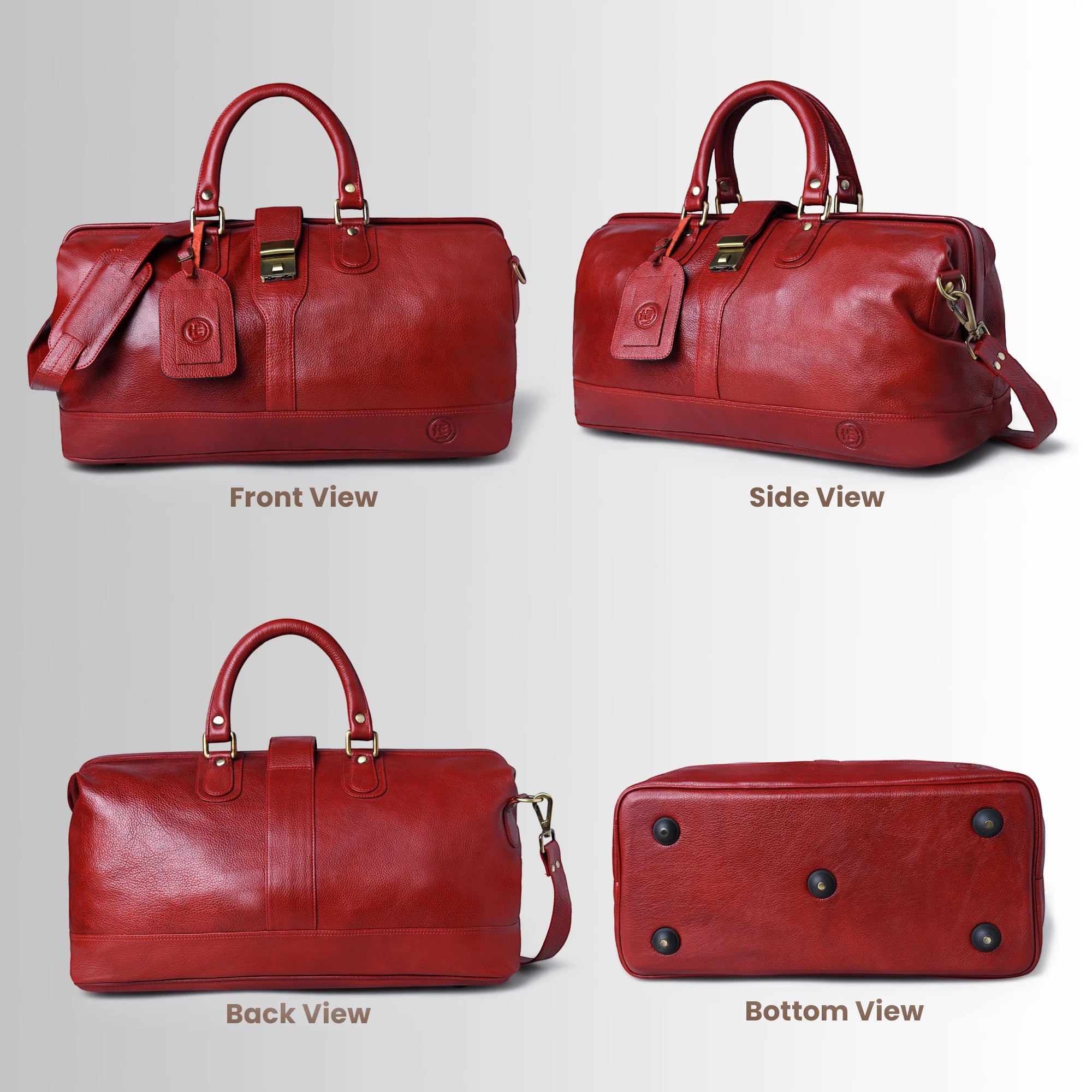 Maverick Weekender Duffle Bag - Crimson Red