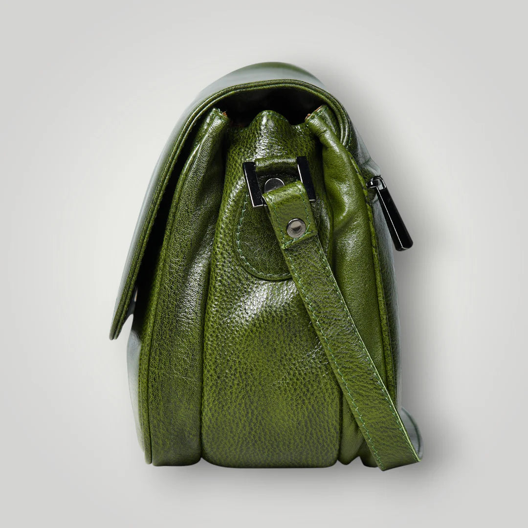 Midnight Opulence Satchel Bag - Olive Colour