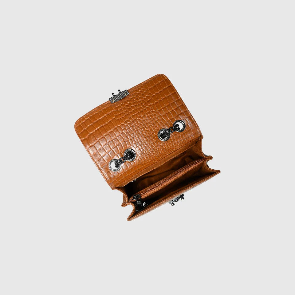 Obsidian Executive Leather Sling Bag - tan Colour