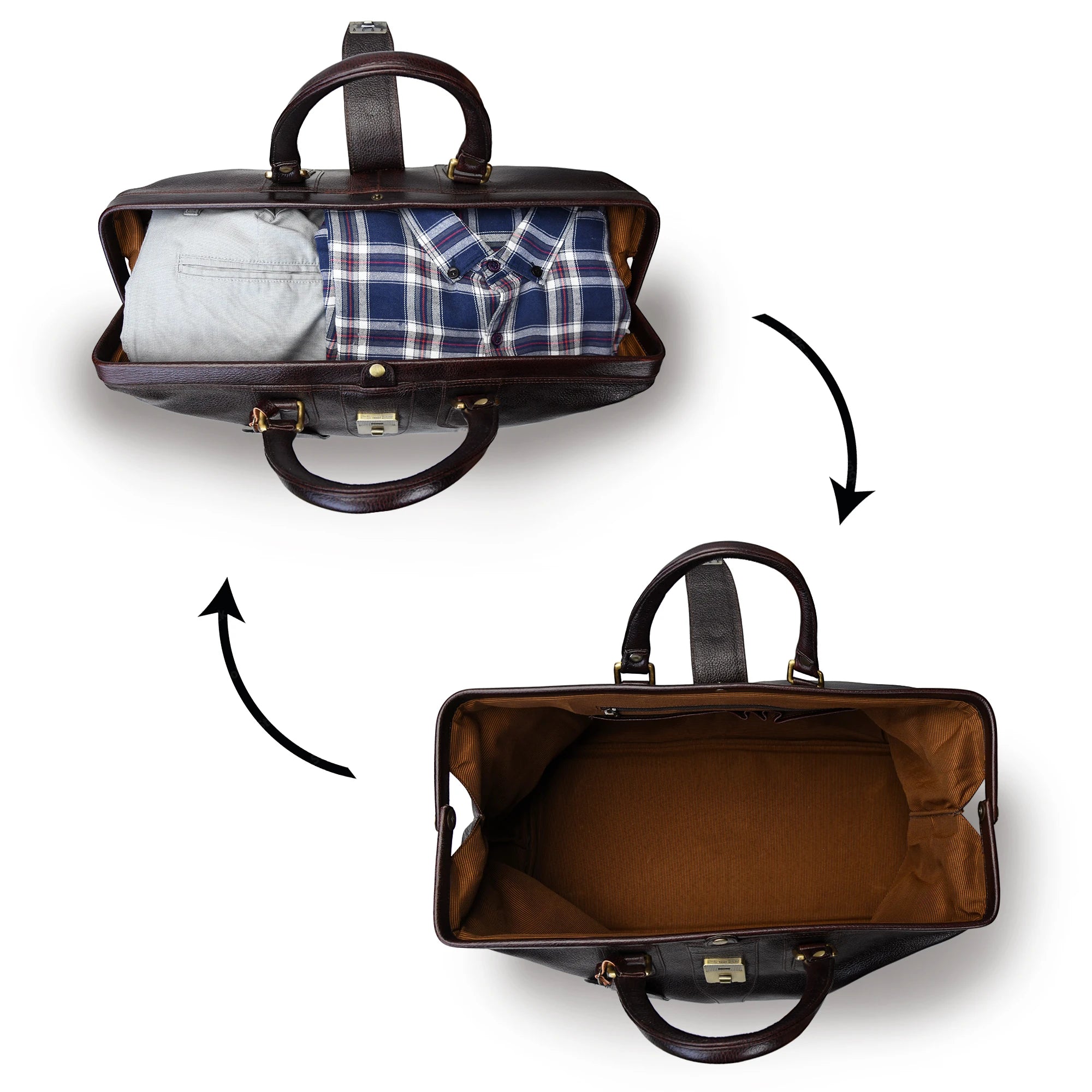 Maverick Weekender Duffle Bag - Espresso Brown