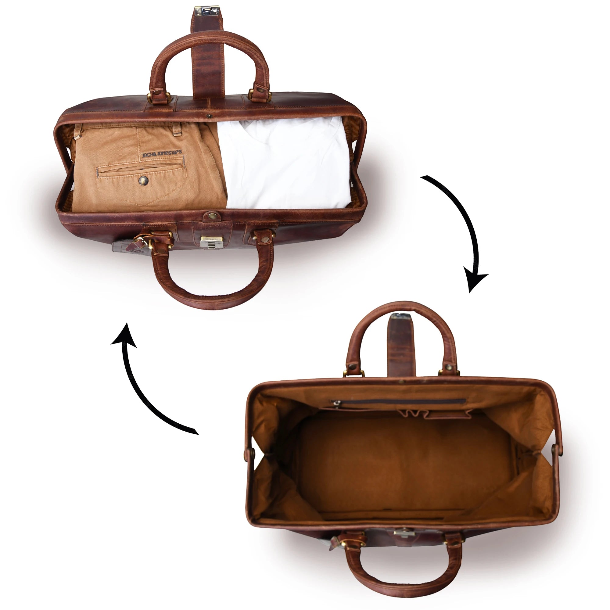 Maverick Weekender Duffle Bag - Vintage Tan