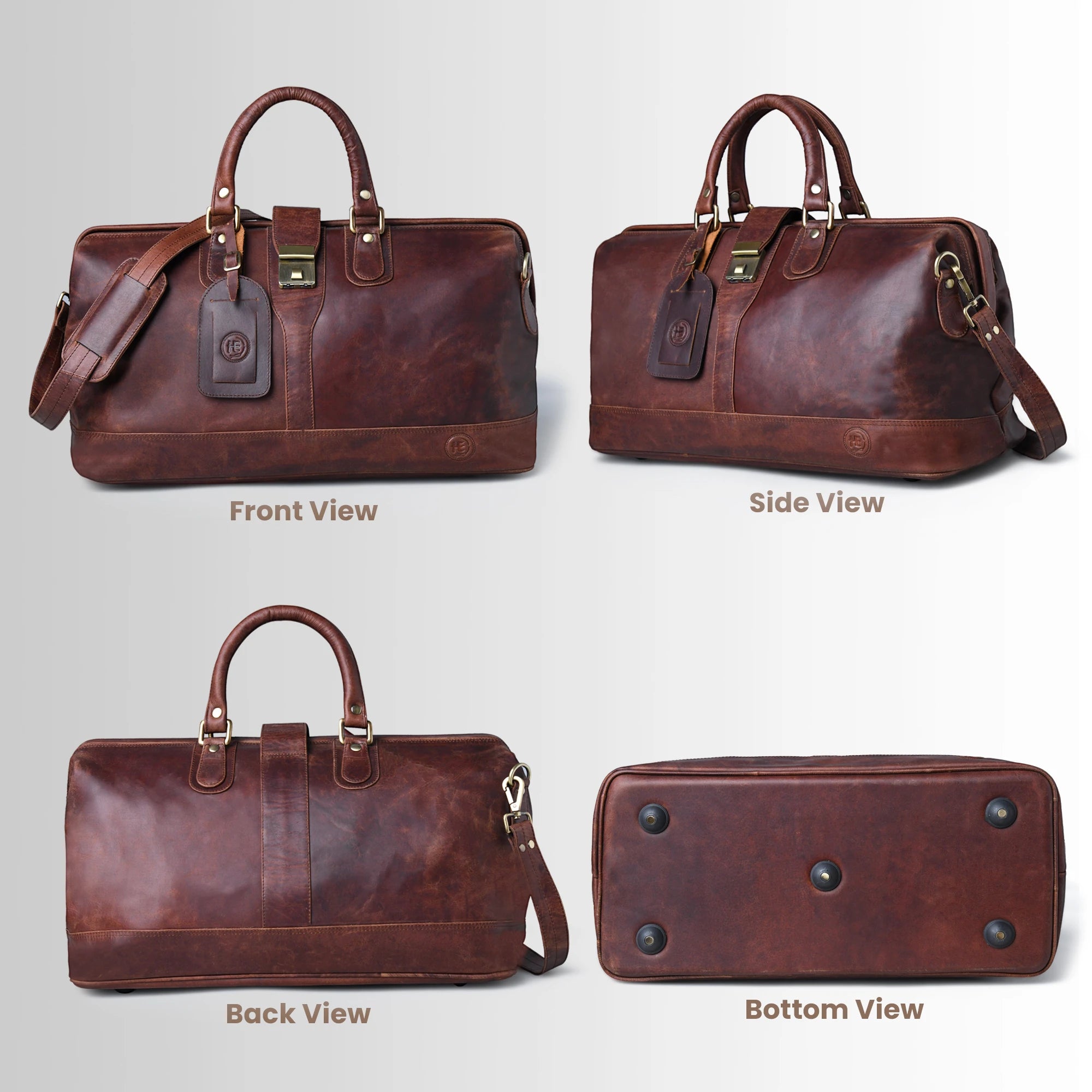 Maverick Weekender Duffle Bag - Vintage Tan
