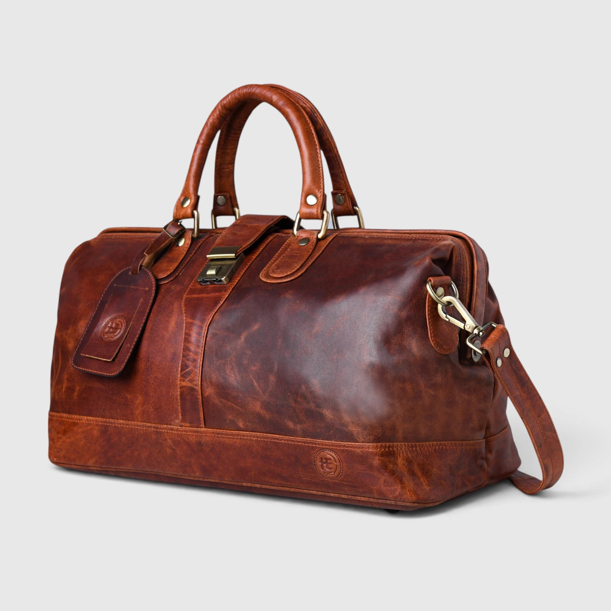 Maverick Weekender Duffle Bag - Heritage Cognac