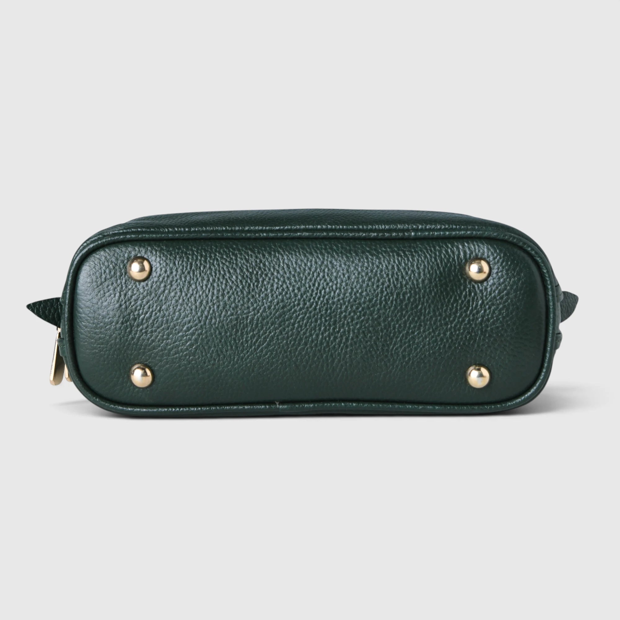 The Monroe Classic Leather Satchel - Forest Green