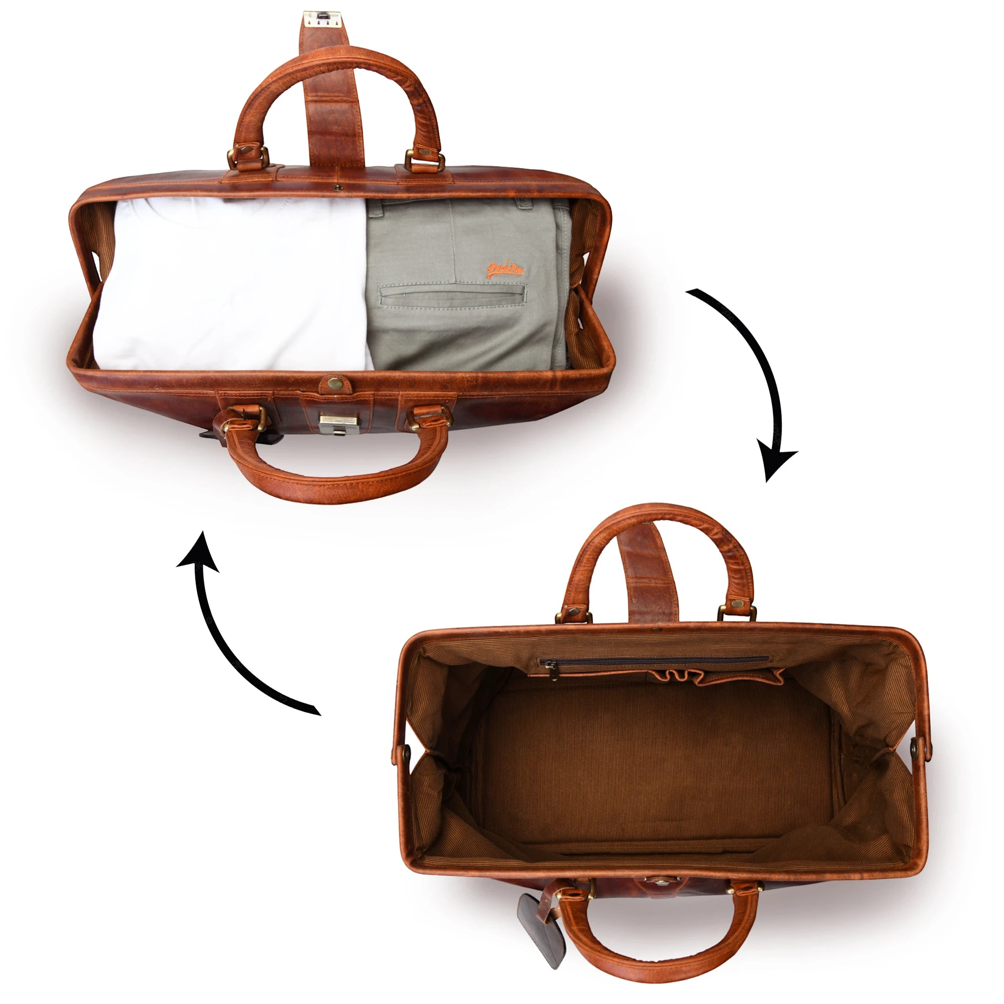 Maverick Weekender Duffle Bag - Heritage Cognac