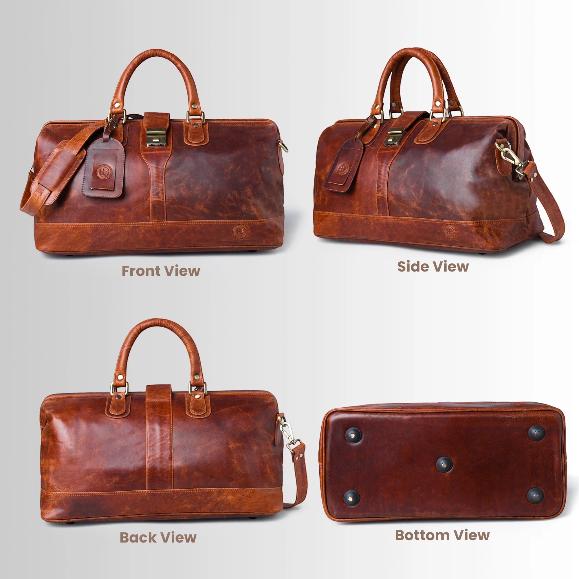 Maverick Weekender Duffle Bag - Heritage Cognac