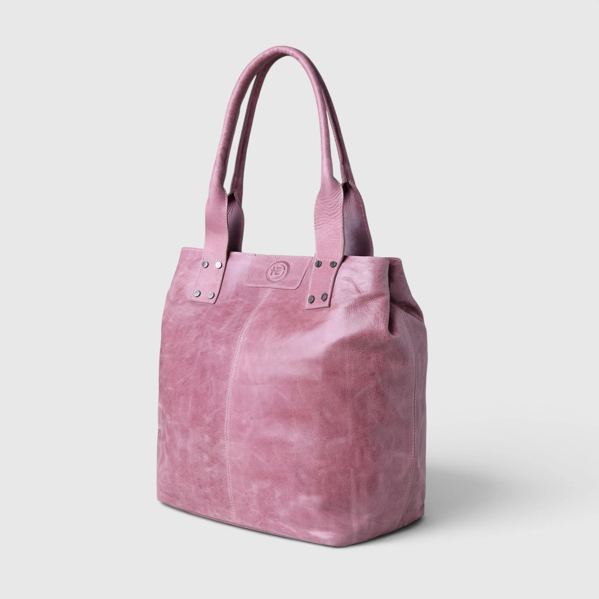 Aurelia Leather Carryall – Dusty Rose