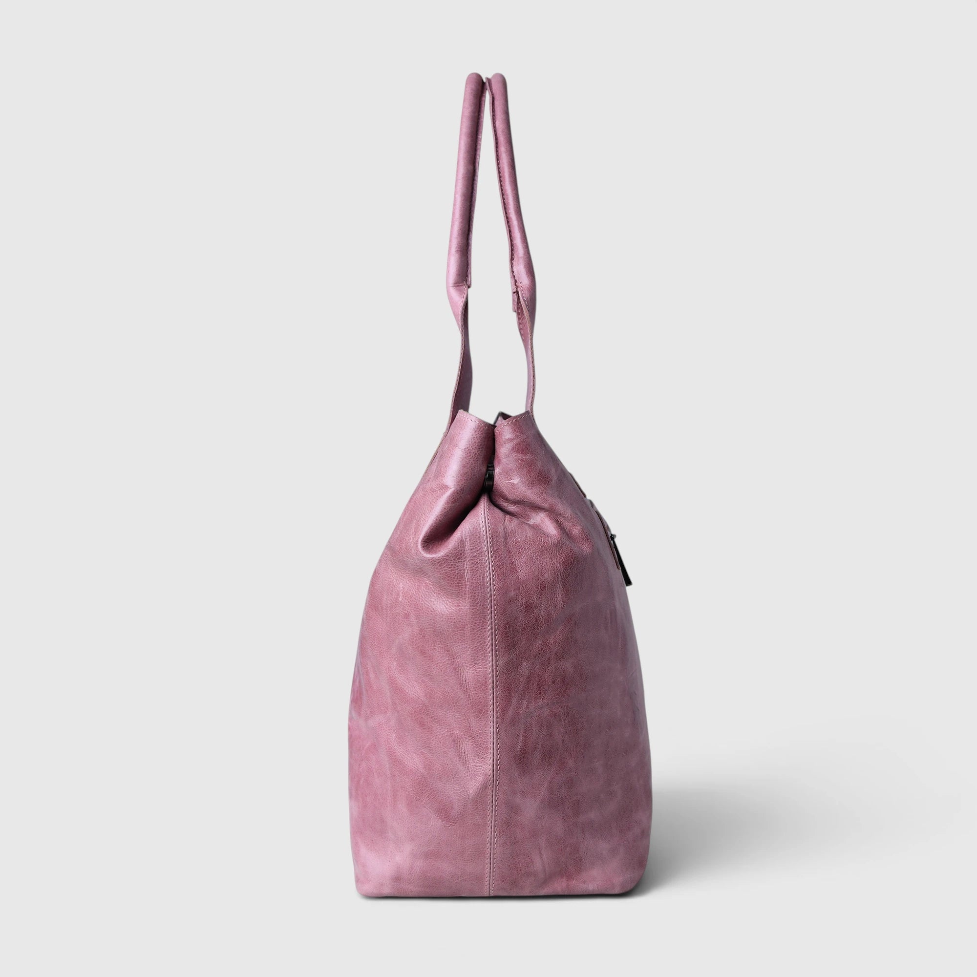Aurelia Leather Carryall – Dusty Rose