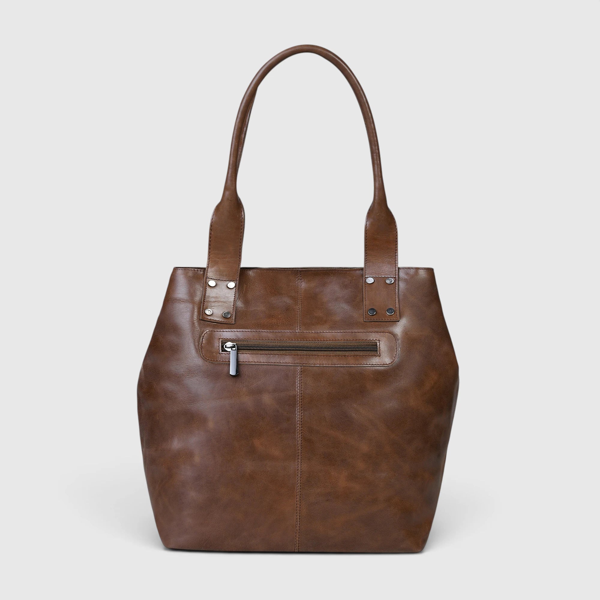 Aurelia Leather Carryall – Heritage Tan