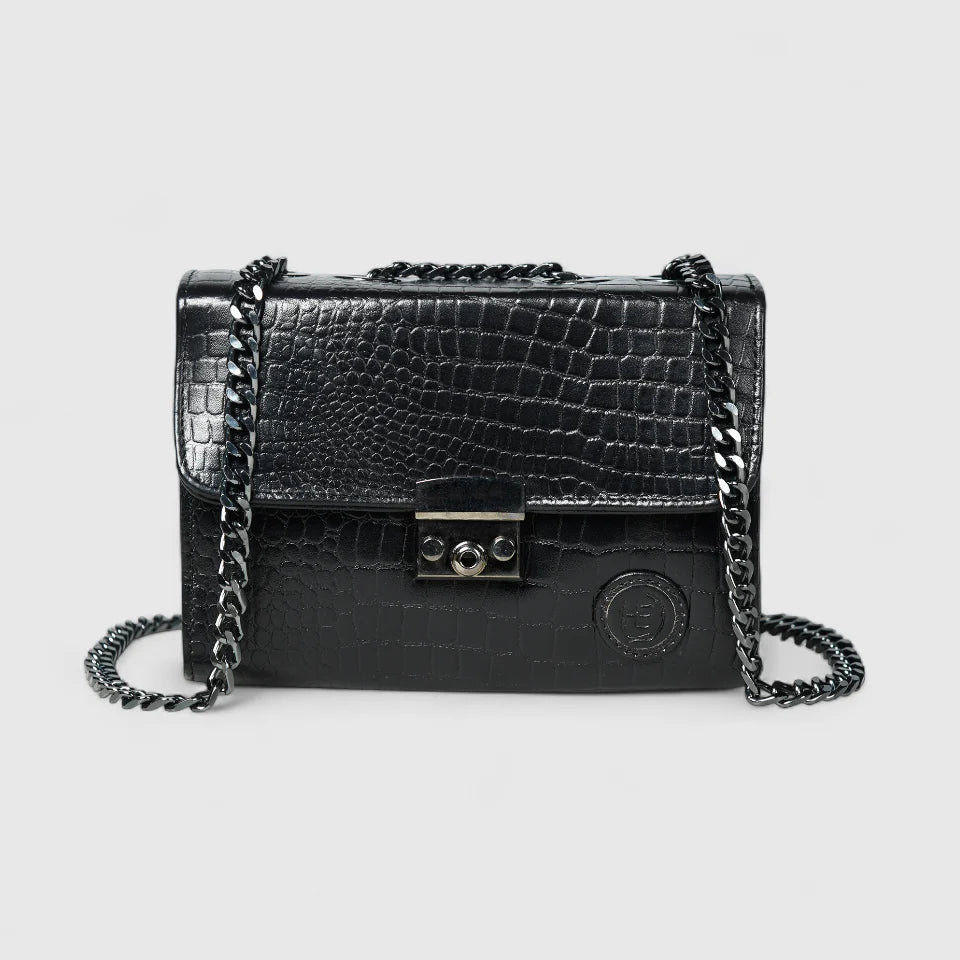 Obsidian Executive Leather Sling Bag - Rich Green