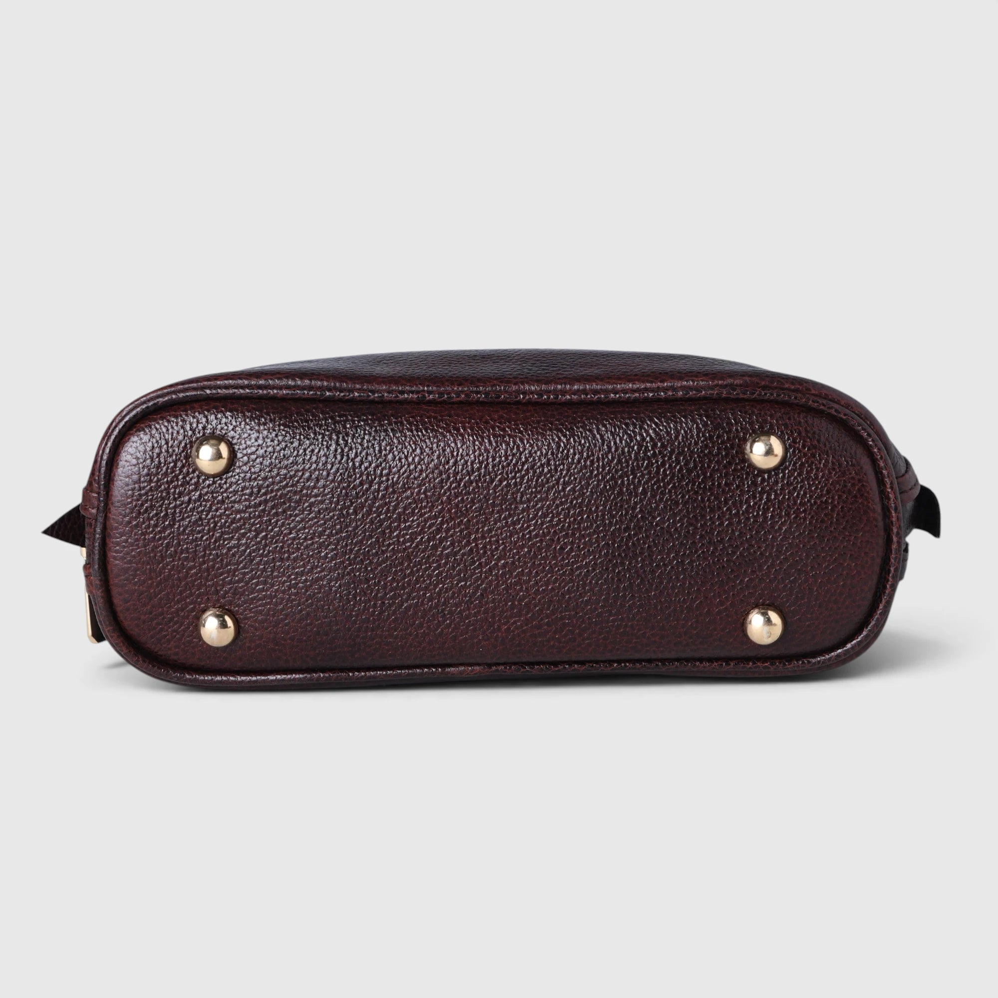 Monroe Croco Leather Satchel - Espresso Brown