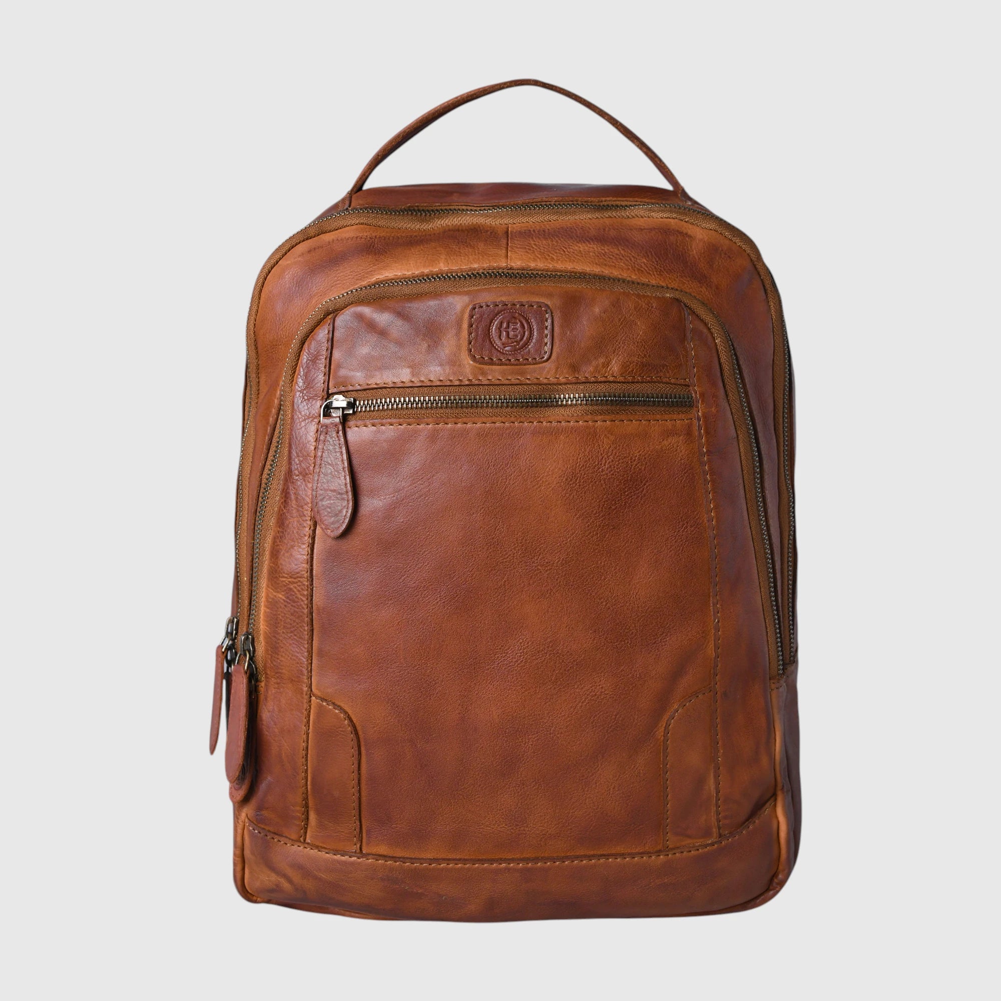 Hestern Trailmark Leather Backpack – Tan color