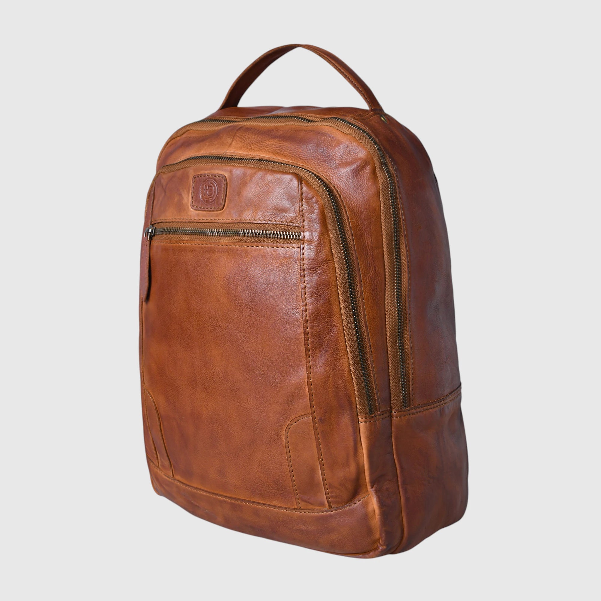 Hestern Trailmark Leather Backpack – Tan color