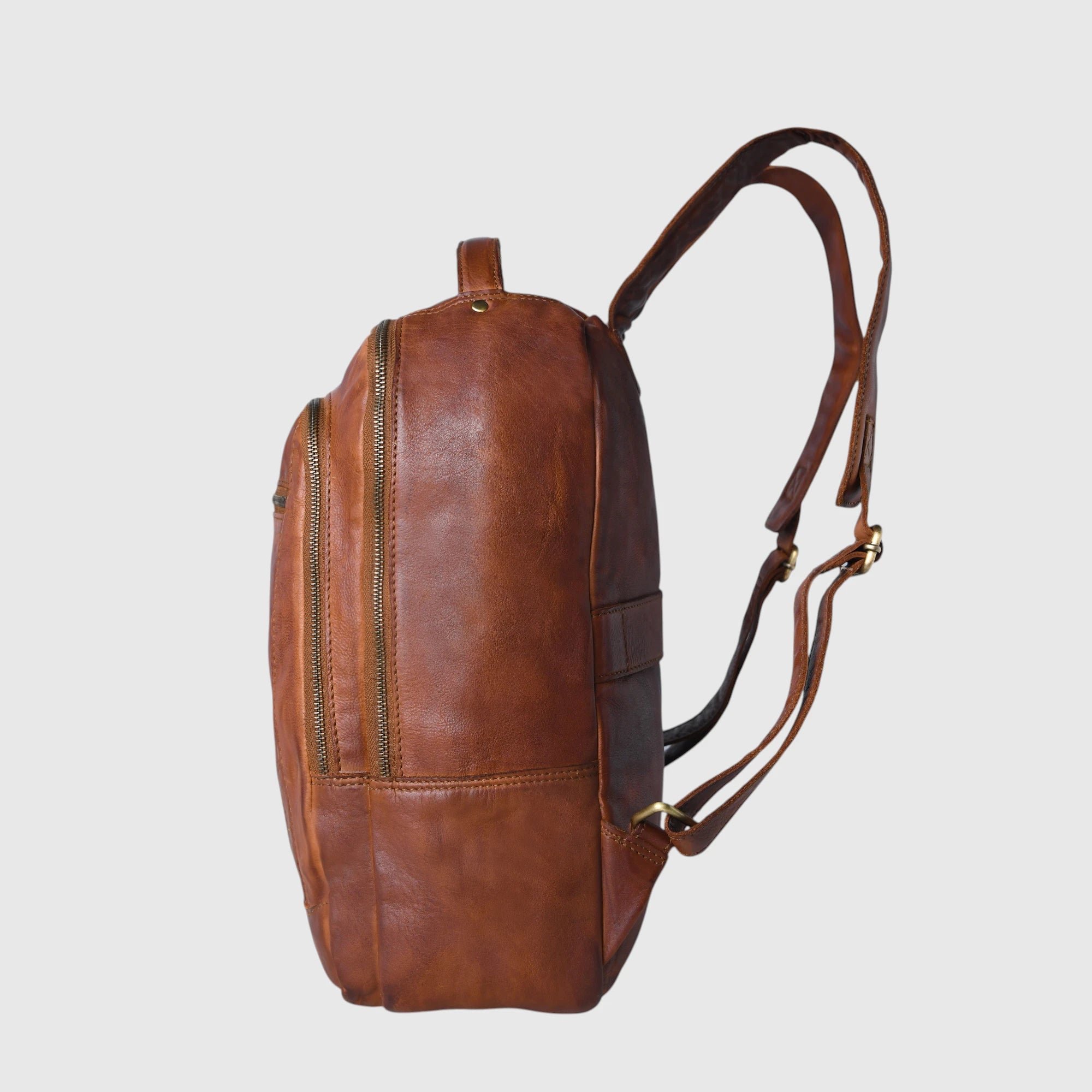 Hestern Trailmark Leather Backpack – Tan color