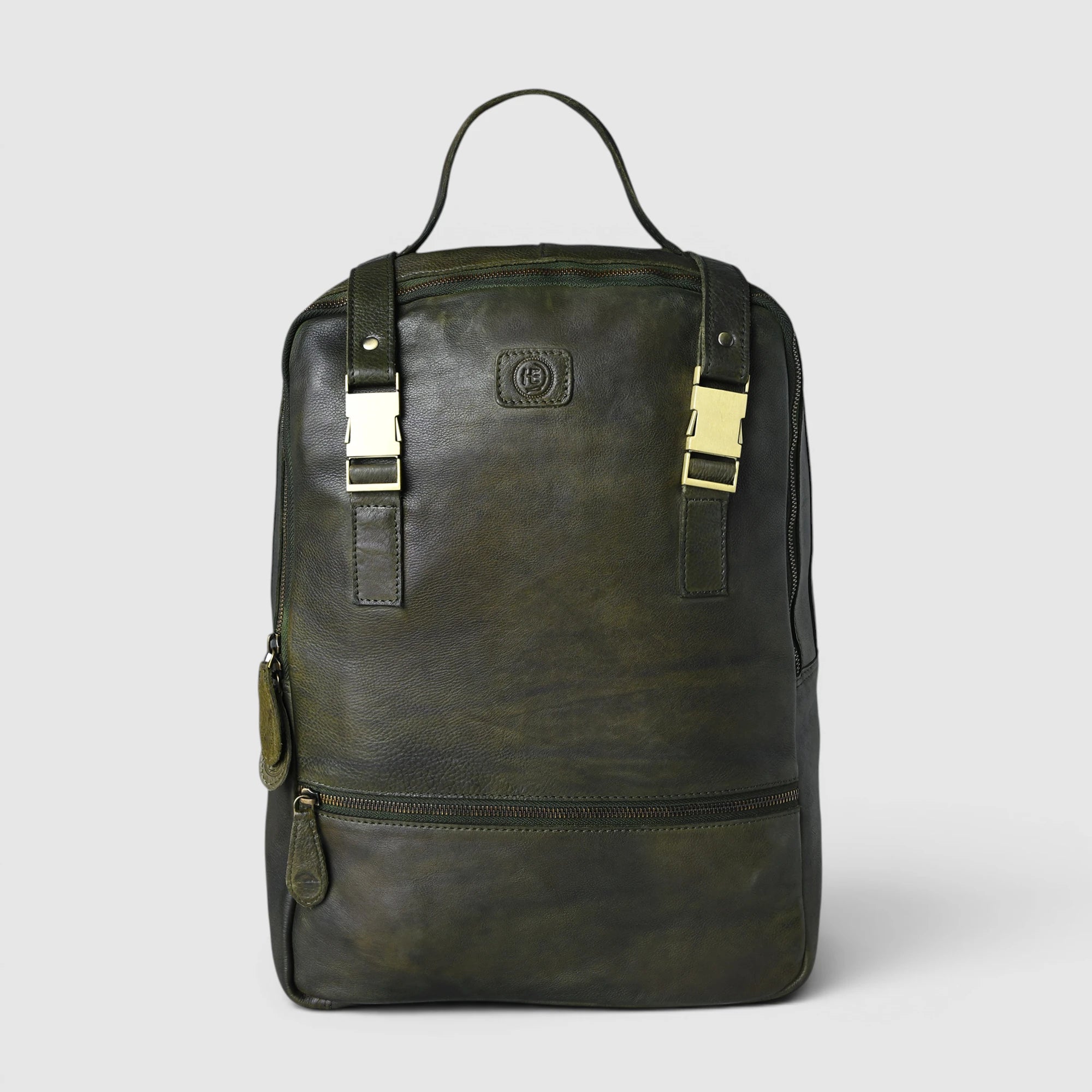 Oakridge Leather Backpack – Forest Green