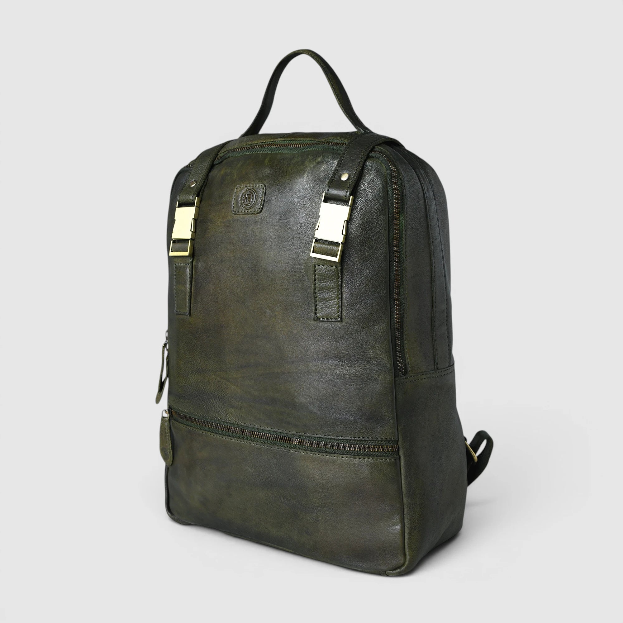 Oakridge Leather Backpack – Forest Green