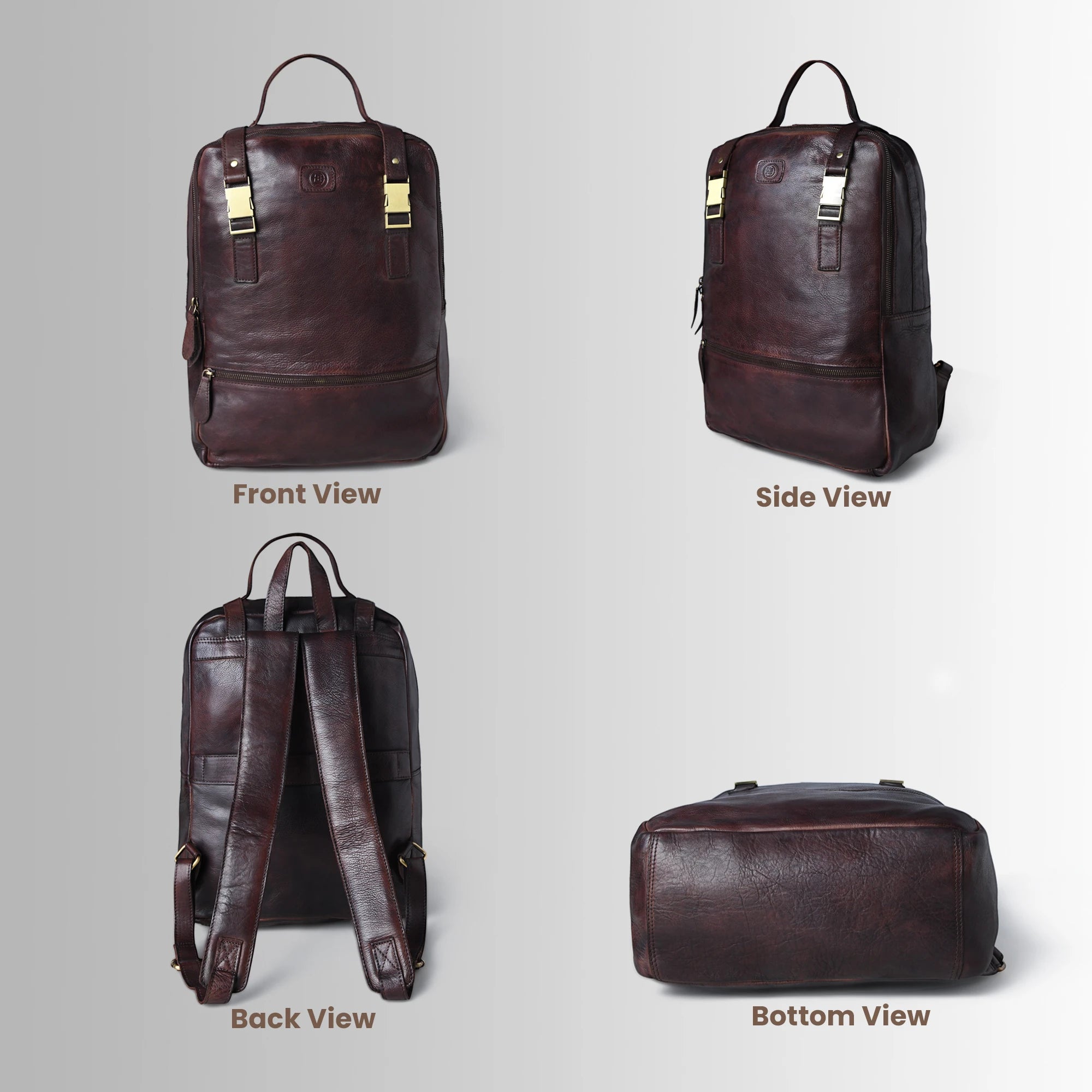 Oakridge Leather Backpack – Expresso Brown