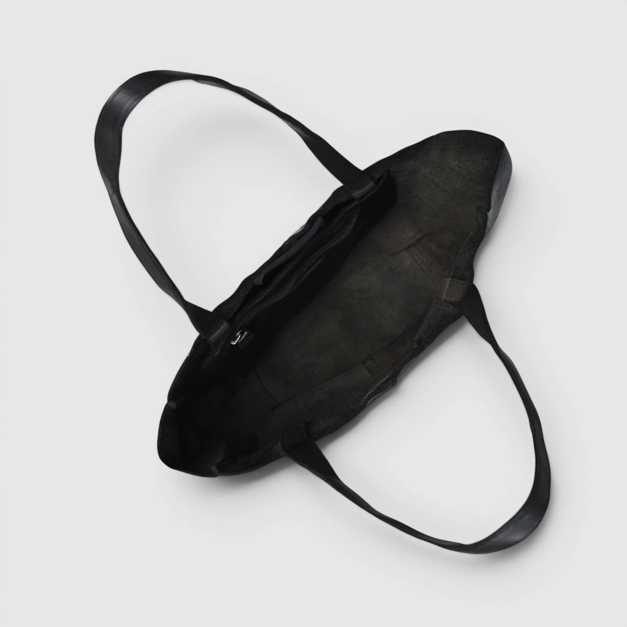 Hestore Midnight Classic Women’s Leather Tote - Black color