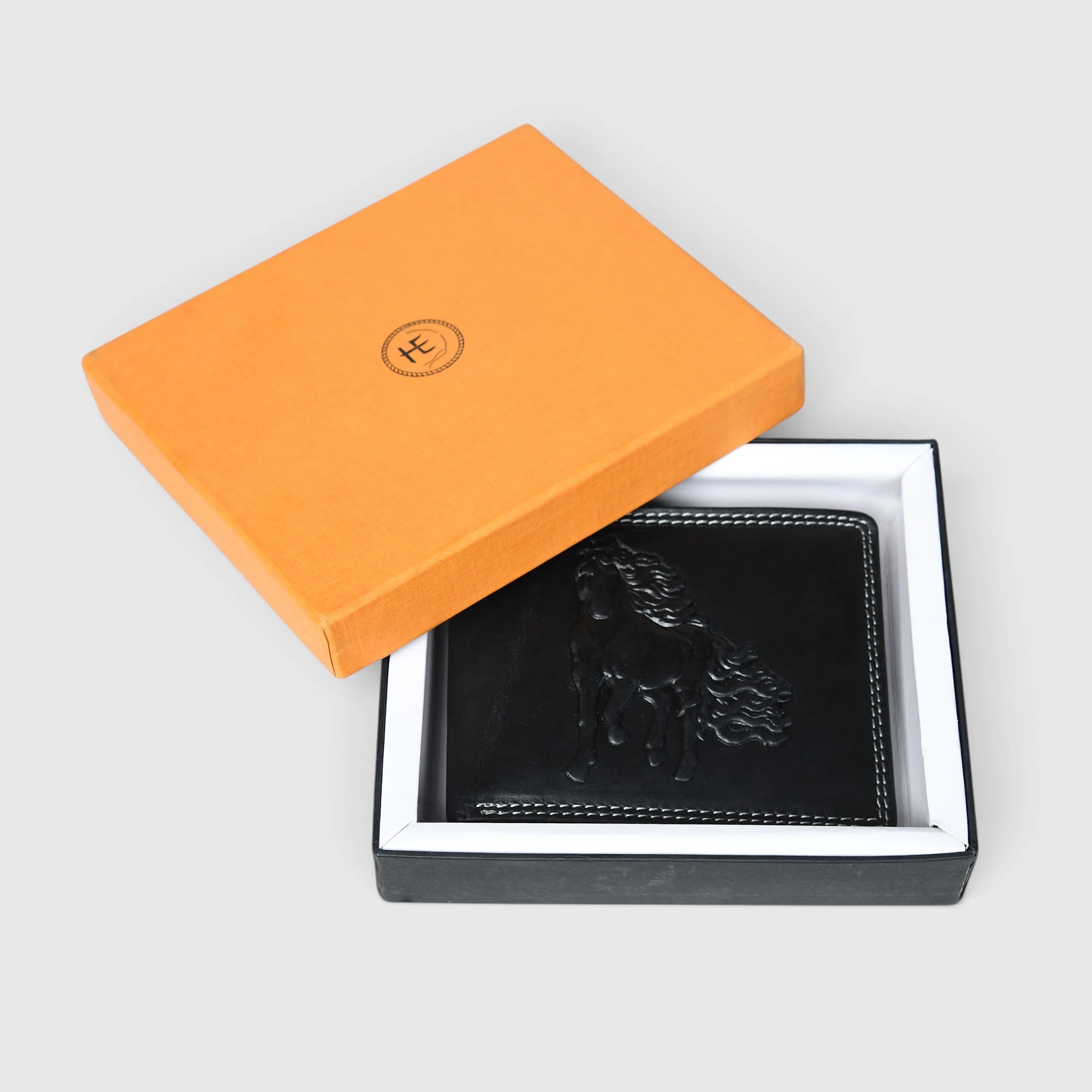 Midnight Stallion Leather Wallet – Black