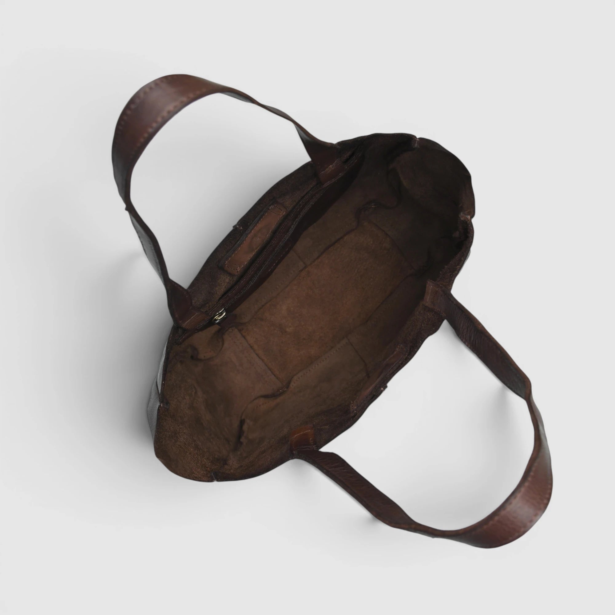 Hestore Midnight Classic Women’s Leather Tote - Expresso Brown
